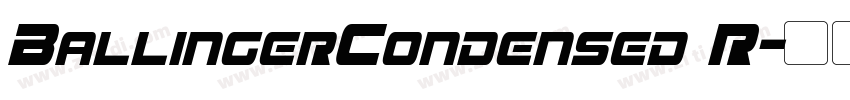 BallingerCondensed R字体转换